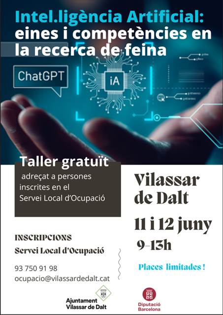 Taller 'Intel·ligència artificial: eines i competències en la recerca de feina'