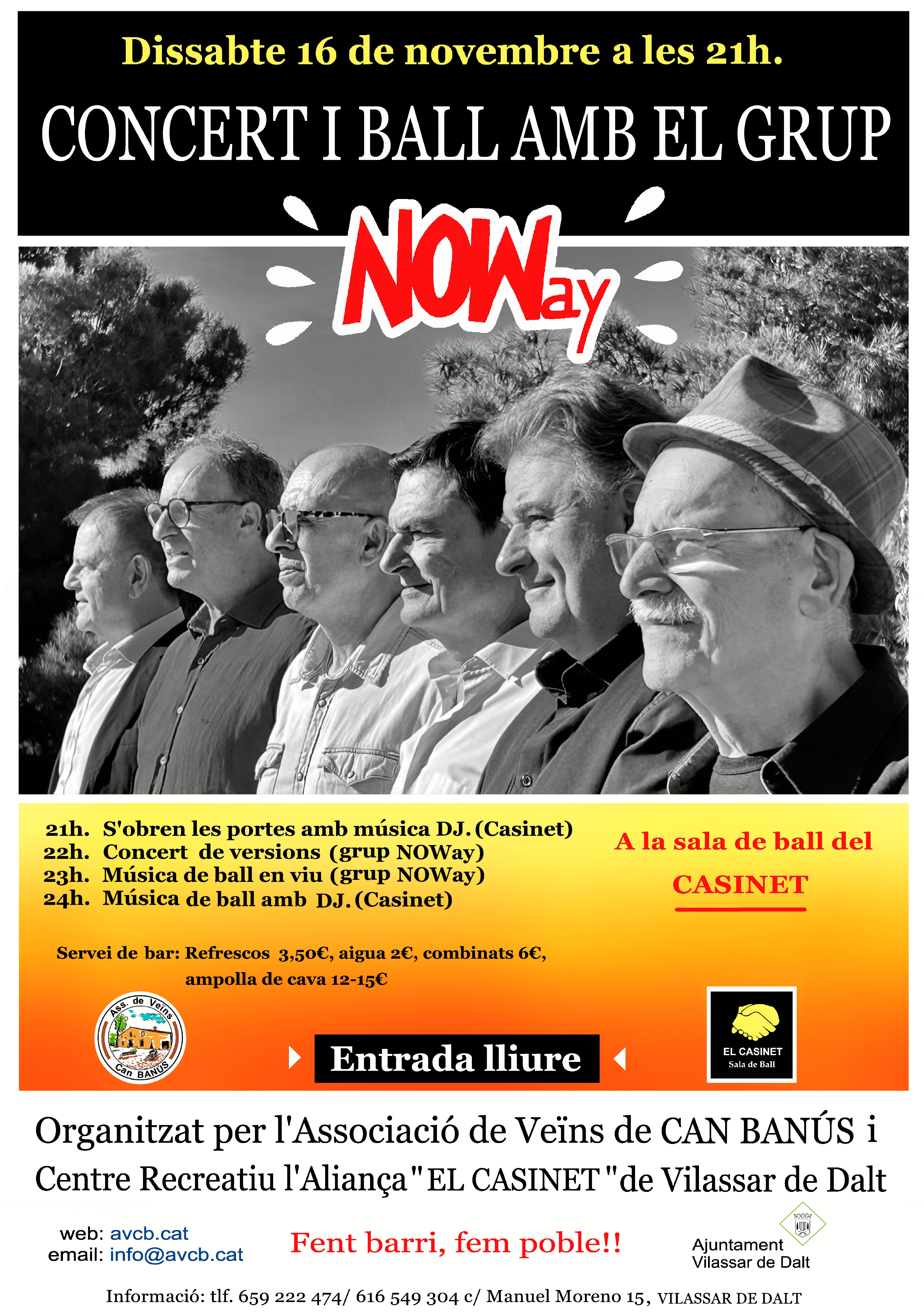 Concert i ball amb el grup Noway