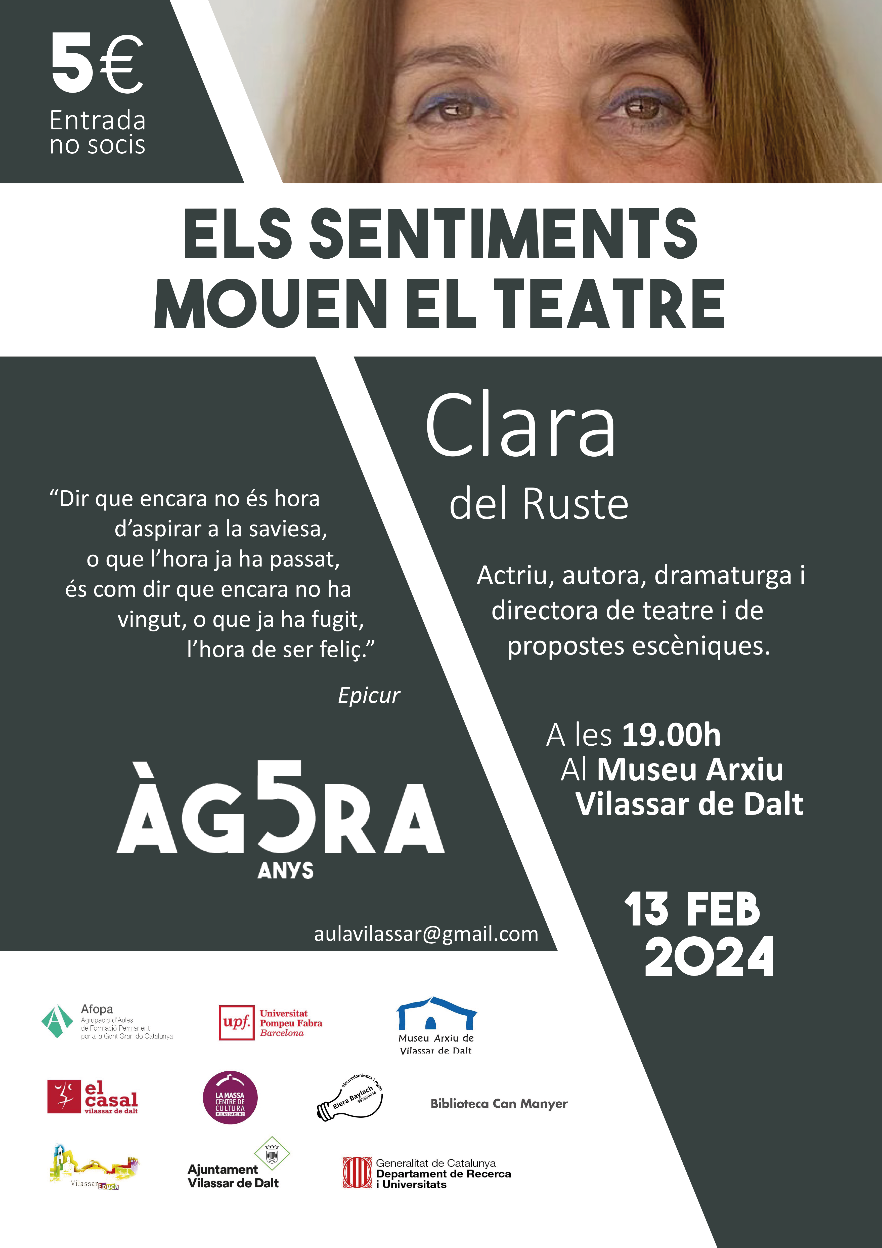 Àgora Vilassar: Els sentiments mouen el teatre