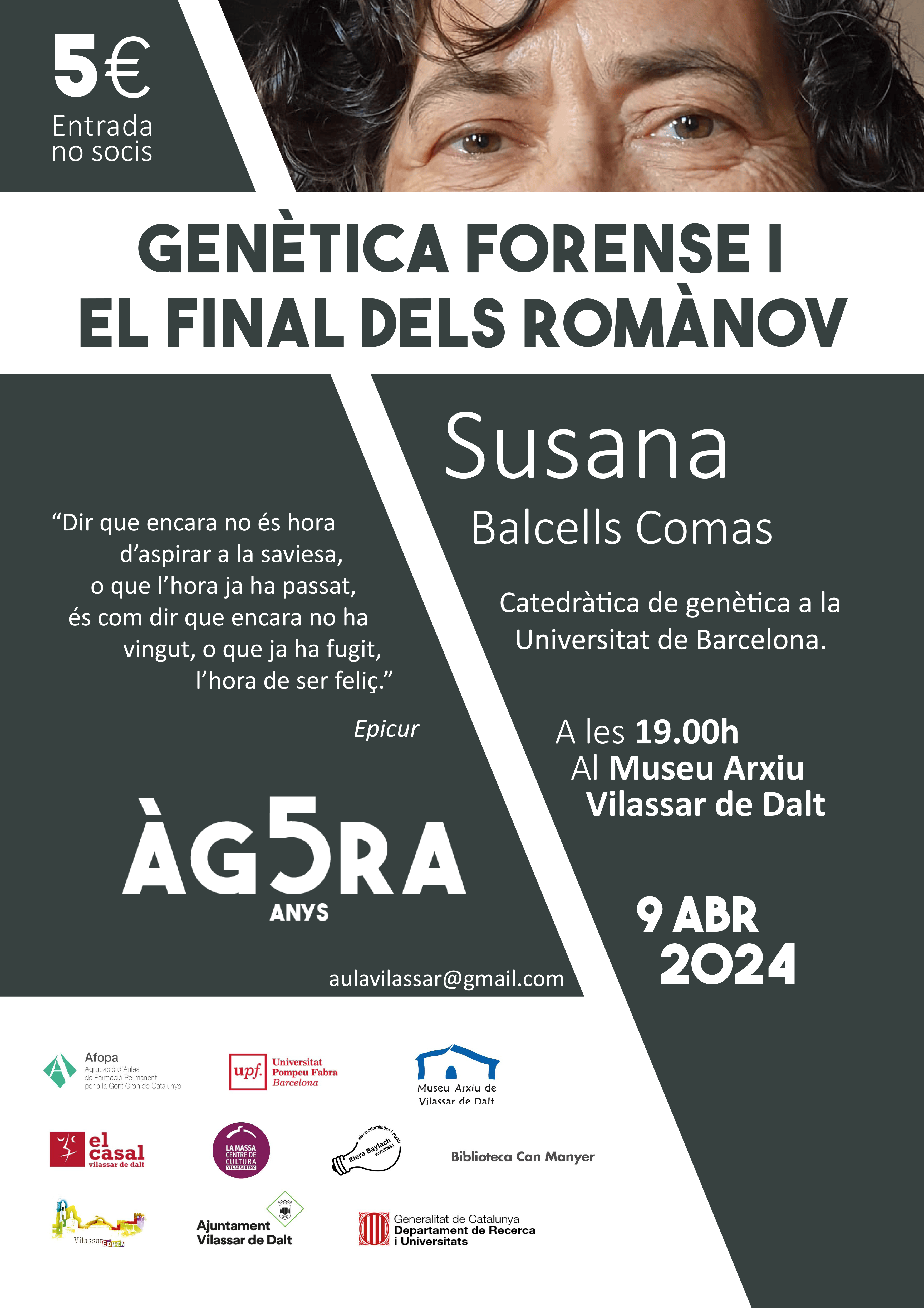Àgora Vilassar: Genètica forense i el final dels Romanov