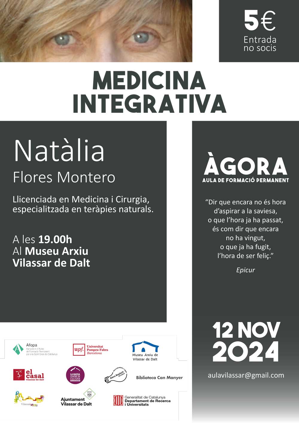 Àgora Vilassar. 'Medicina integrativa'