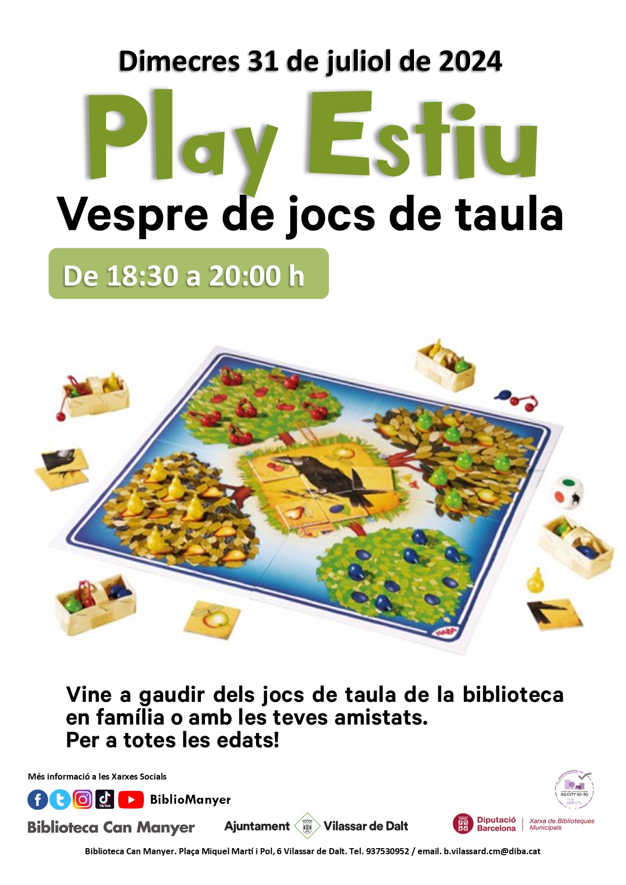 Play estiu. Jocs de taula