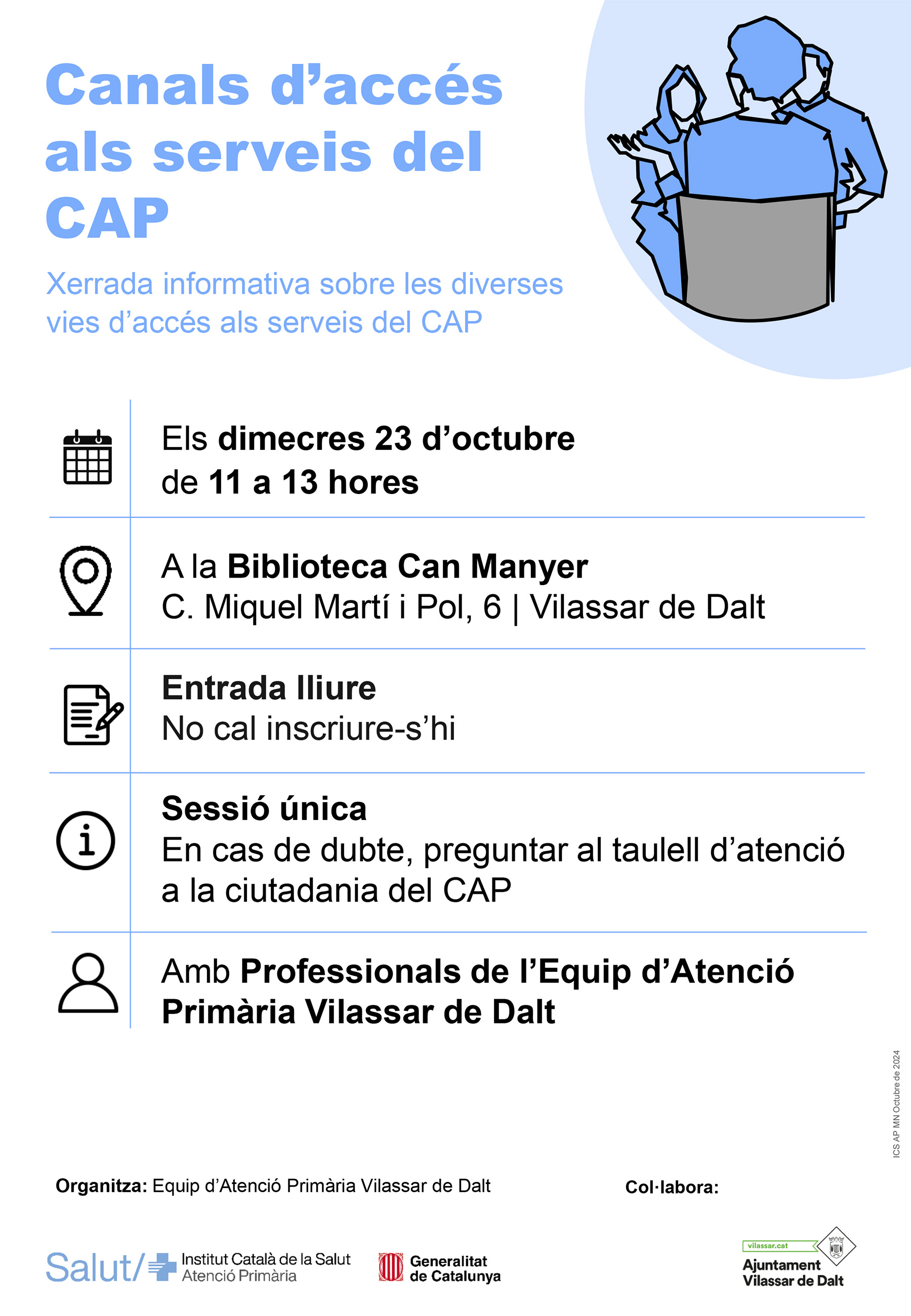 Xerrada 'Canals d'accés als serveis del CAP'