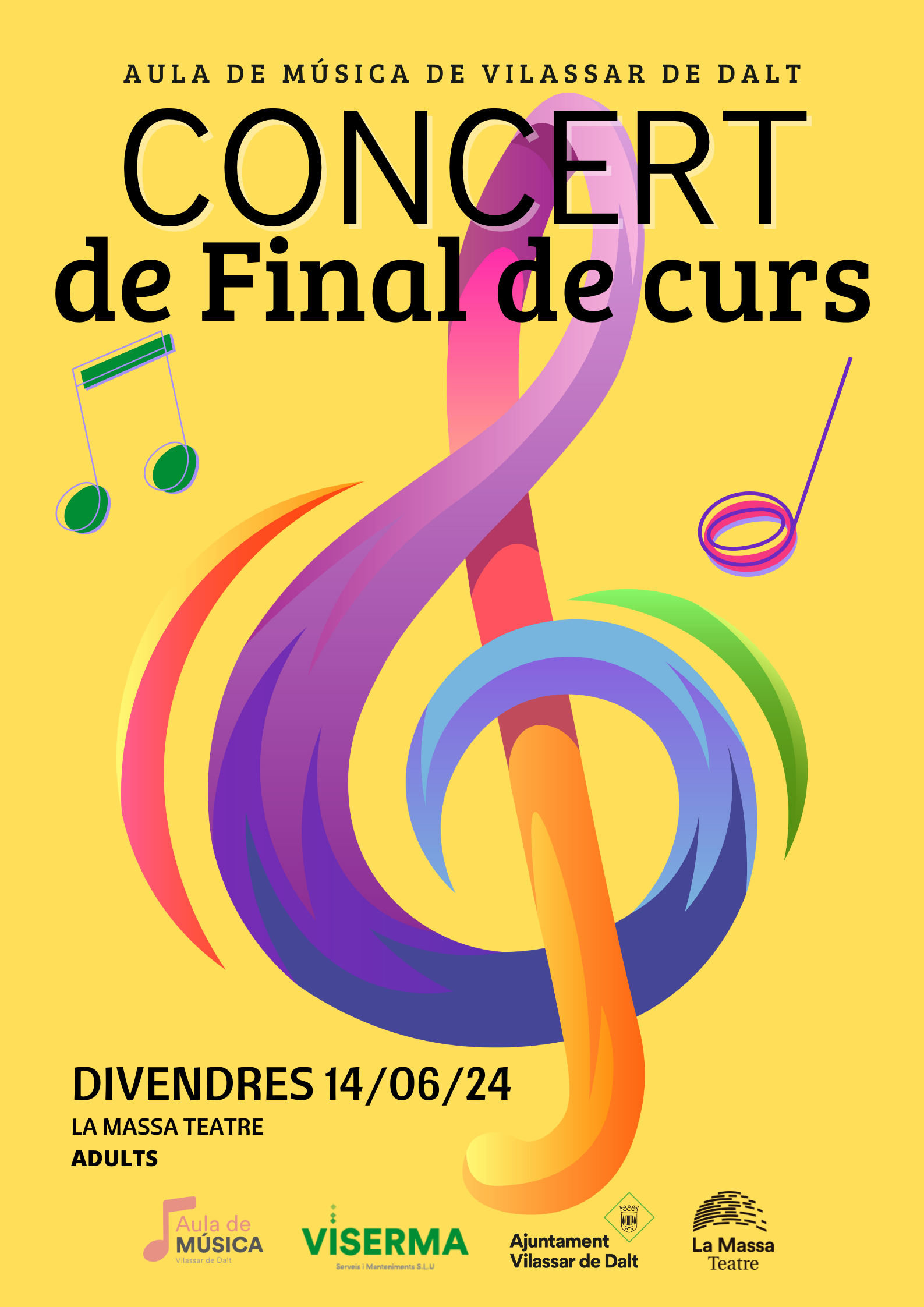 Concert de final de curs de l'Aula de música. Adults