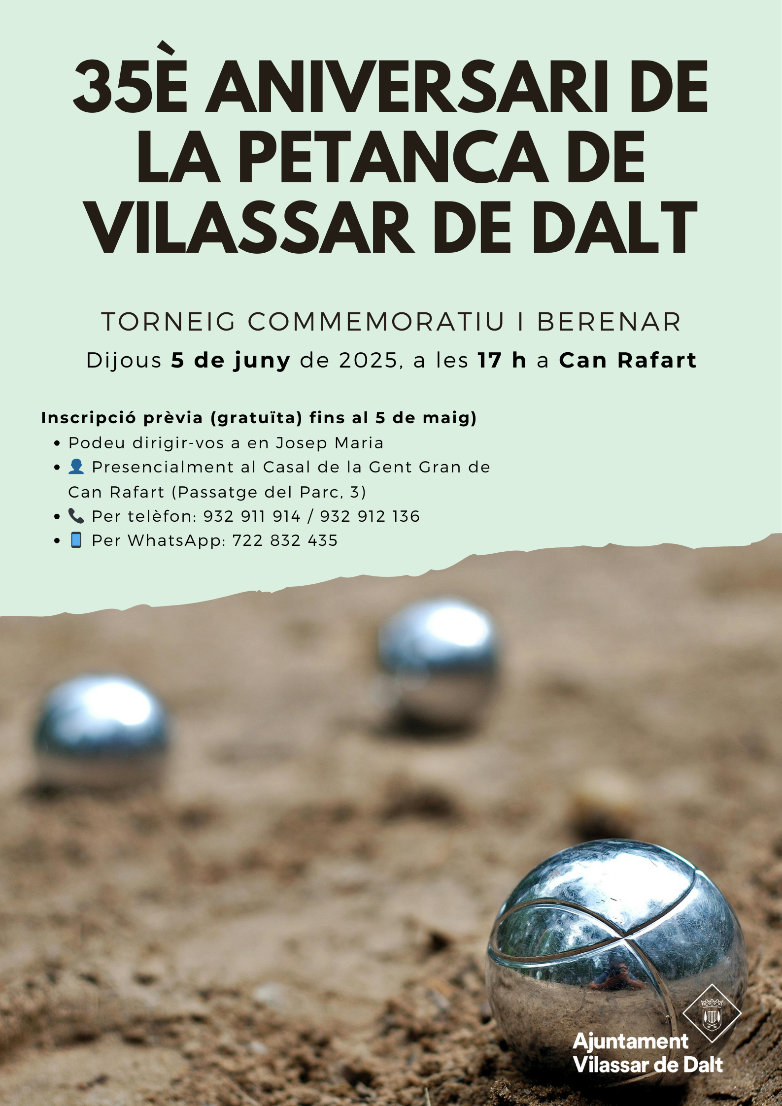 35è aniversari de la petanca a Vilassar de Dalt