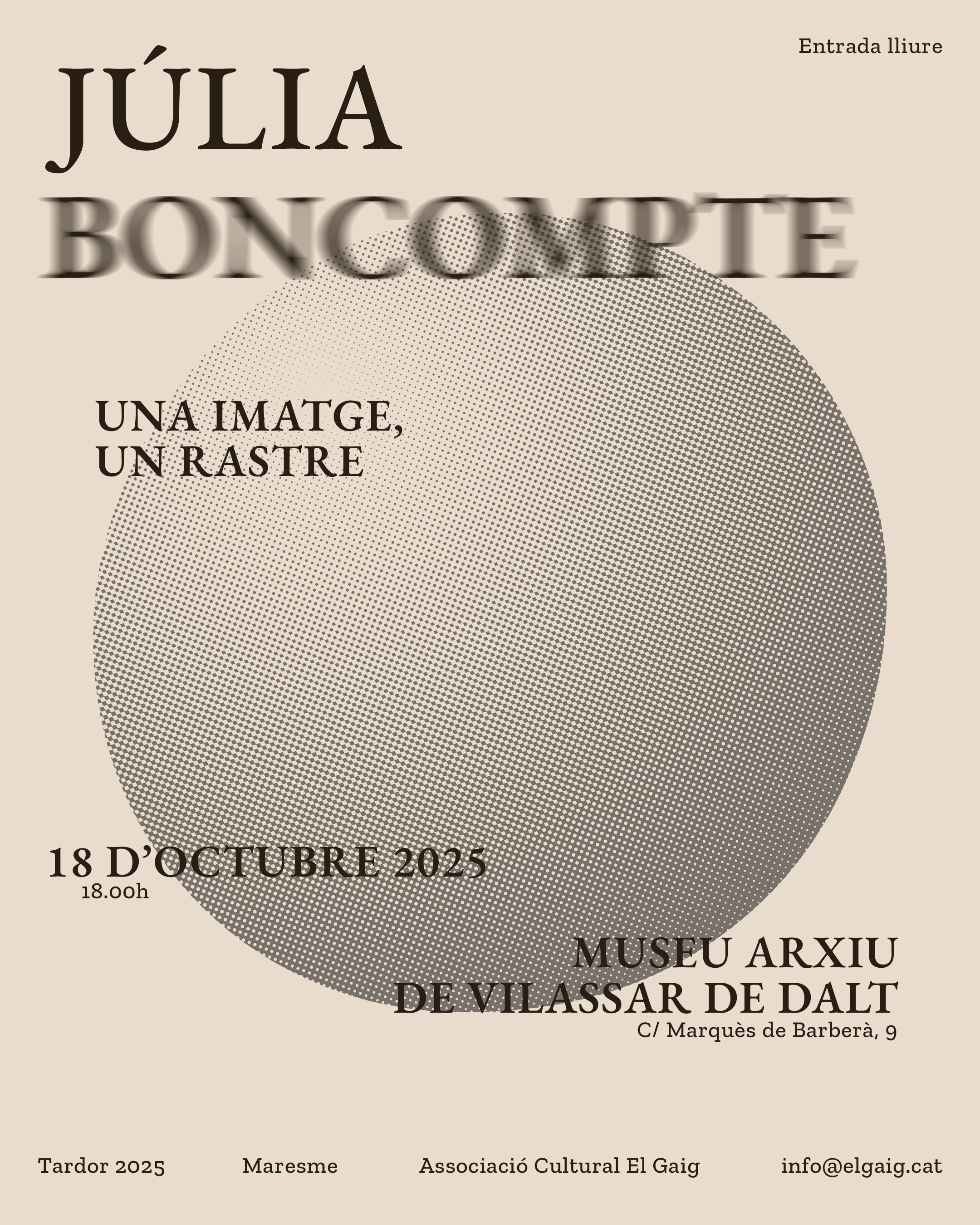 El Gaig: concert de Júlia Boncompte