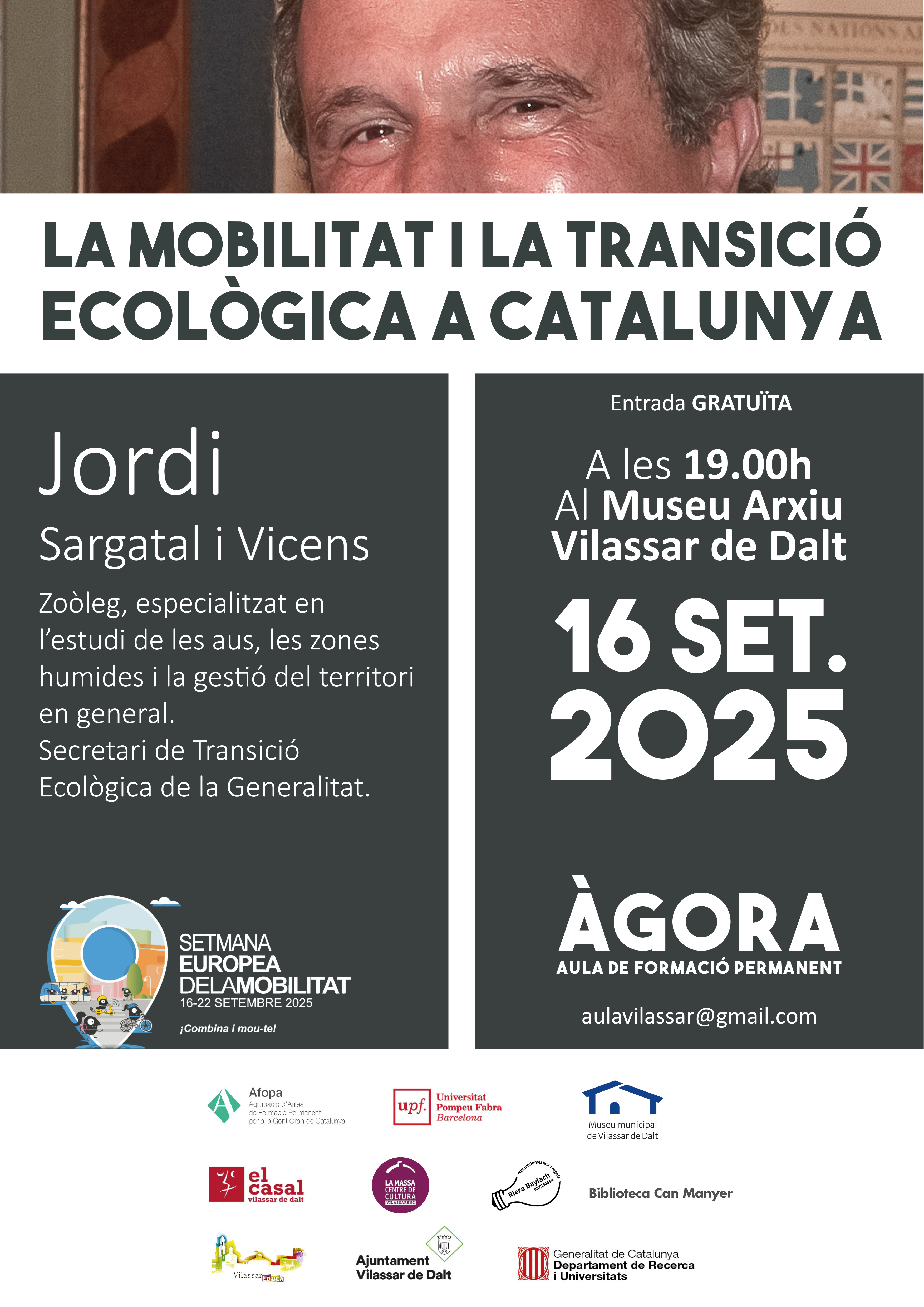 Àgora Vilassar. 'La mobilitat i la transició ecològica a Catalunya'