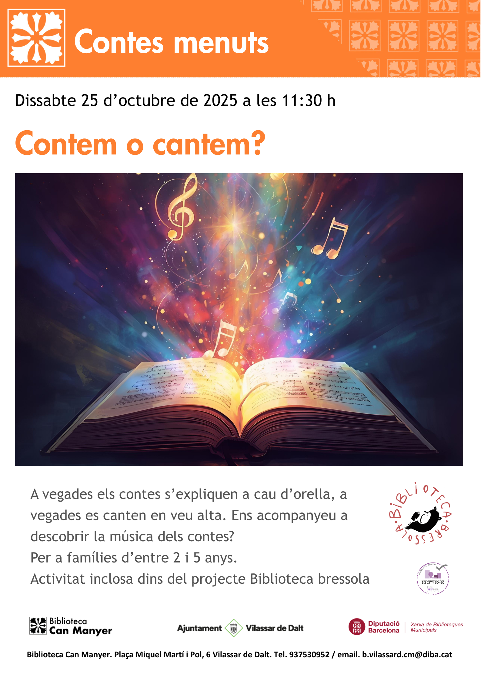 Contes menuts. 'Contem o cantem?
