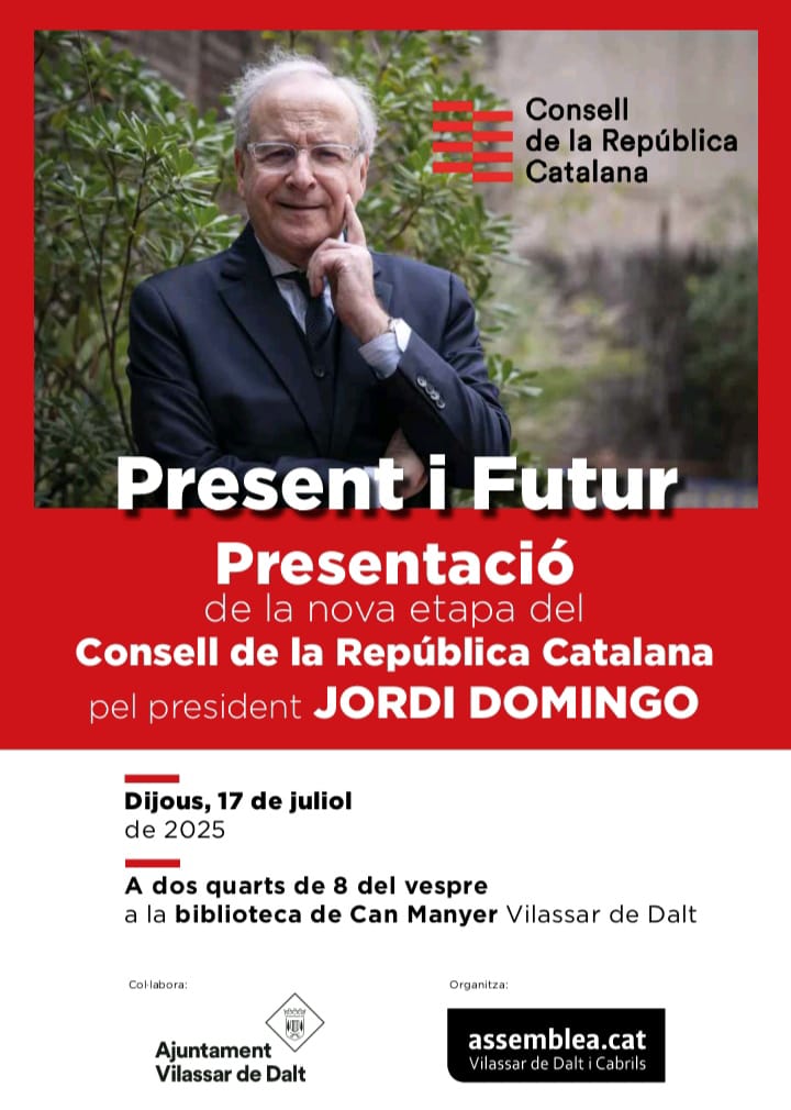 Presentació de la nova etapa del Consell de la República Catalana