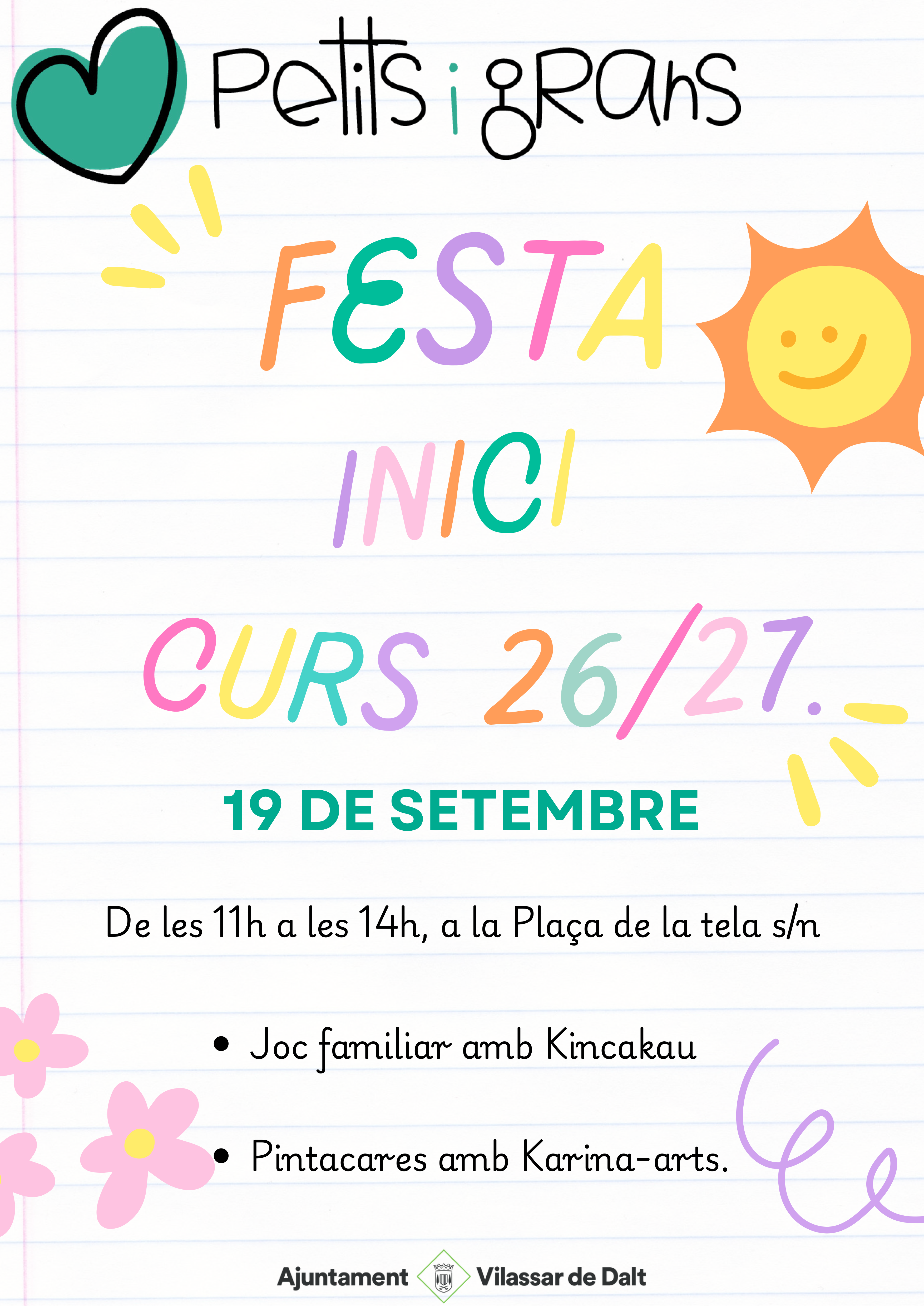 Festa d'inici de curs de Petits i grans