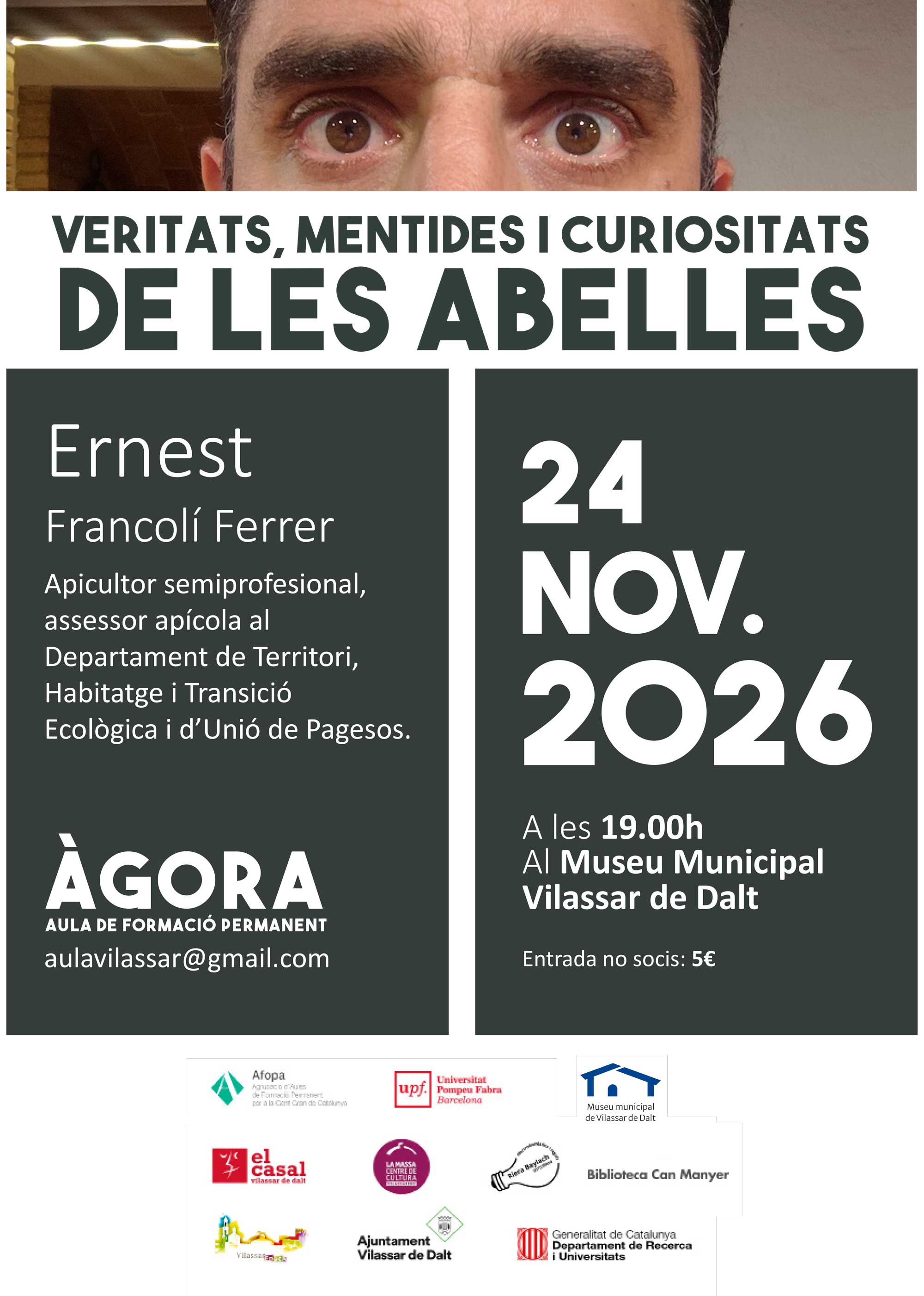 Àgora Vilassar: 'Veritats, mentides i curiositats de les abelles'