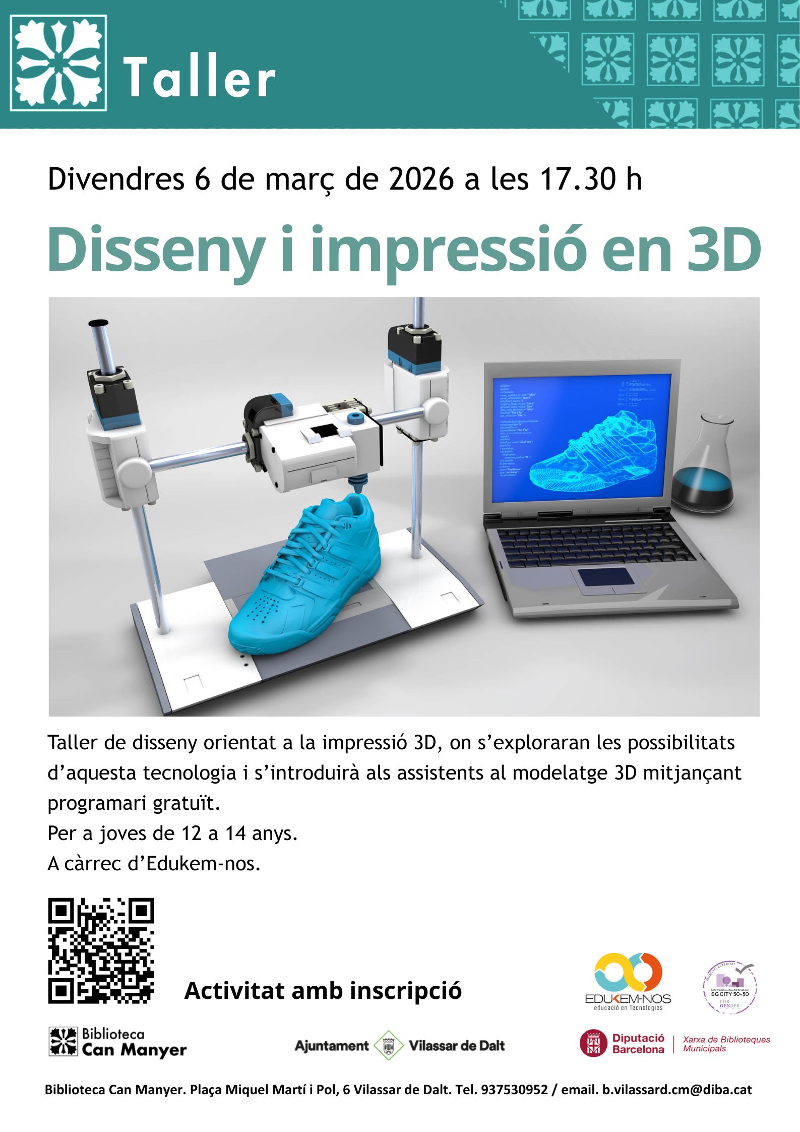Taller 'Disseny i impressi&oacute; en 3D'