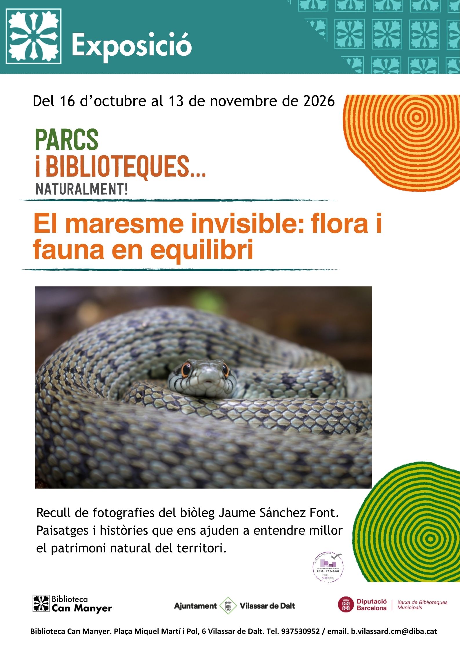 Exposici&oacute; 'El Maresme invisible: flora i fauna en equilibri'
