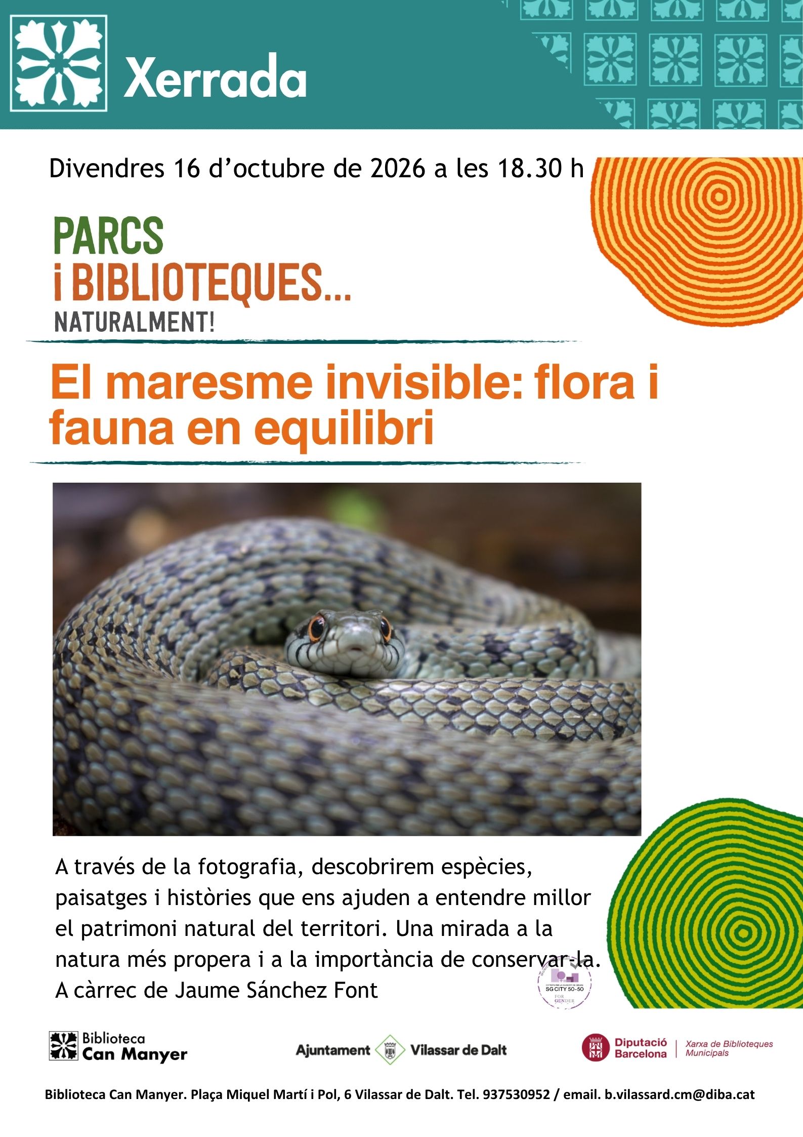 Xerrada 'El Maresme invisible: flora i faula en equilibri'