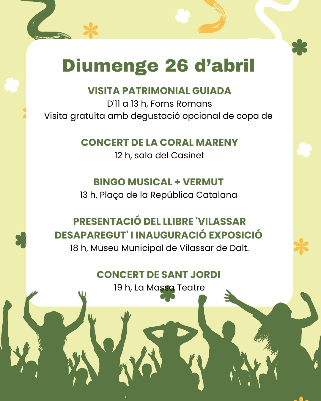 Pr&ograve;leg de la Festa Major: 26 d'abril