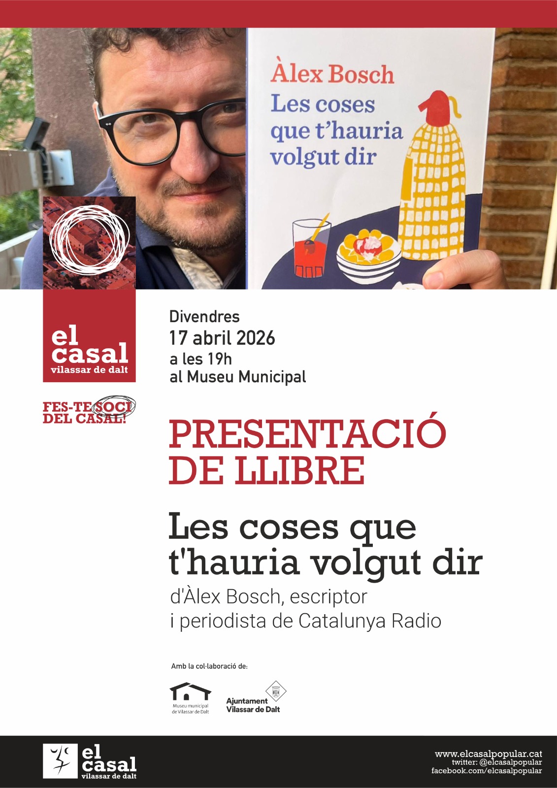 Presentaci&oacute; del llibre 'Les coses que t'hauria volgut dir'