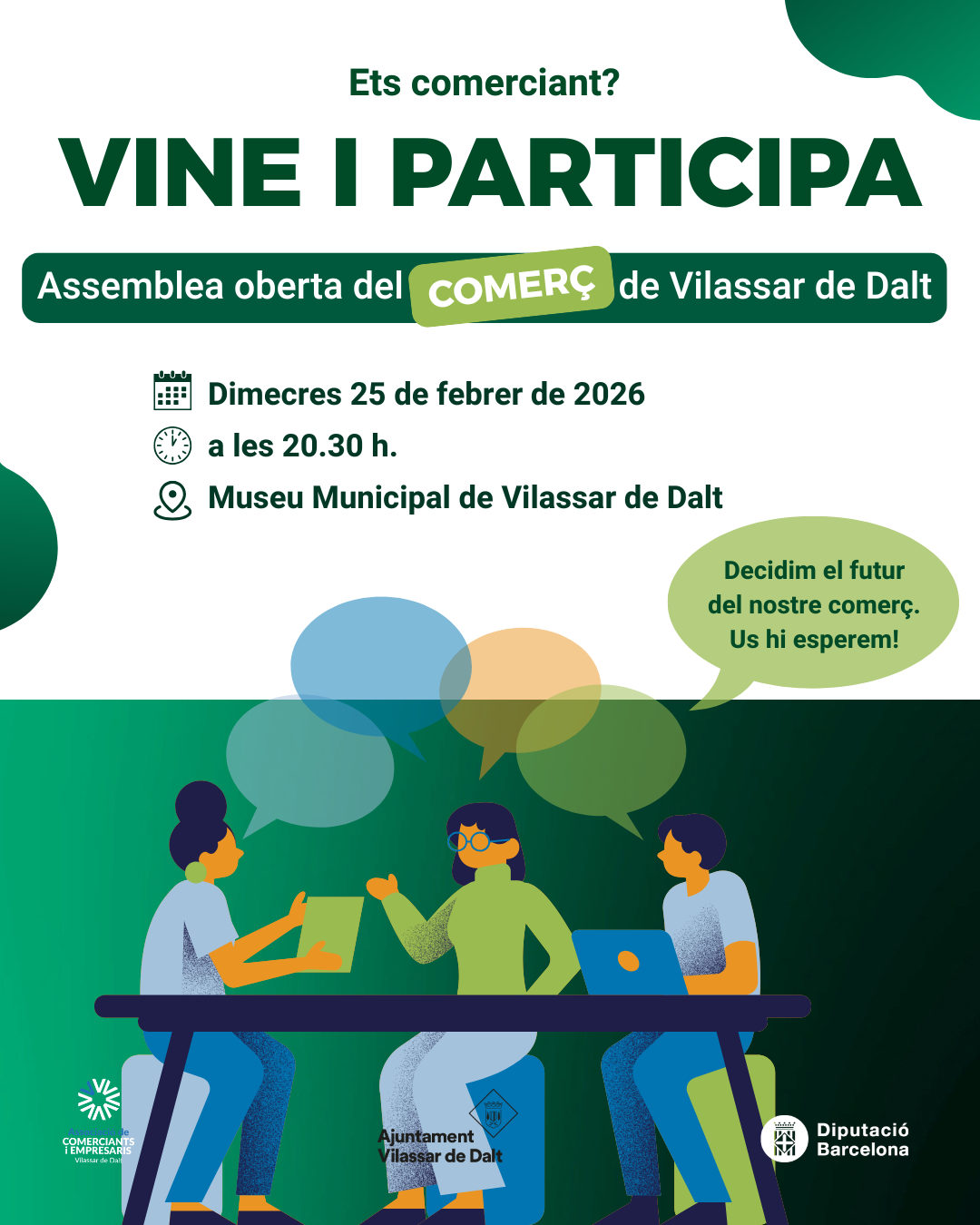 Assemblea oberta del comer&ccedil; de Vilassar