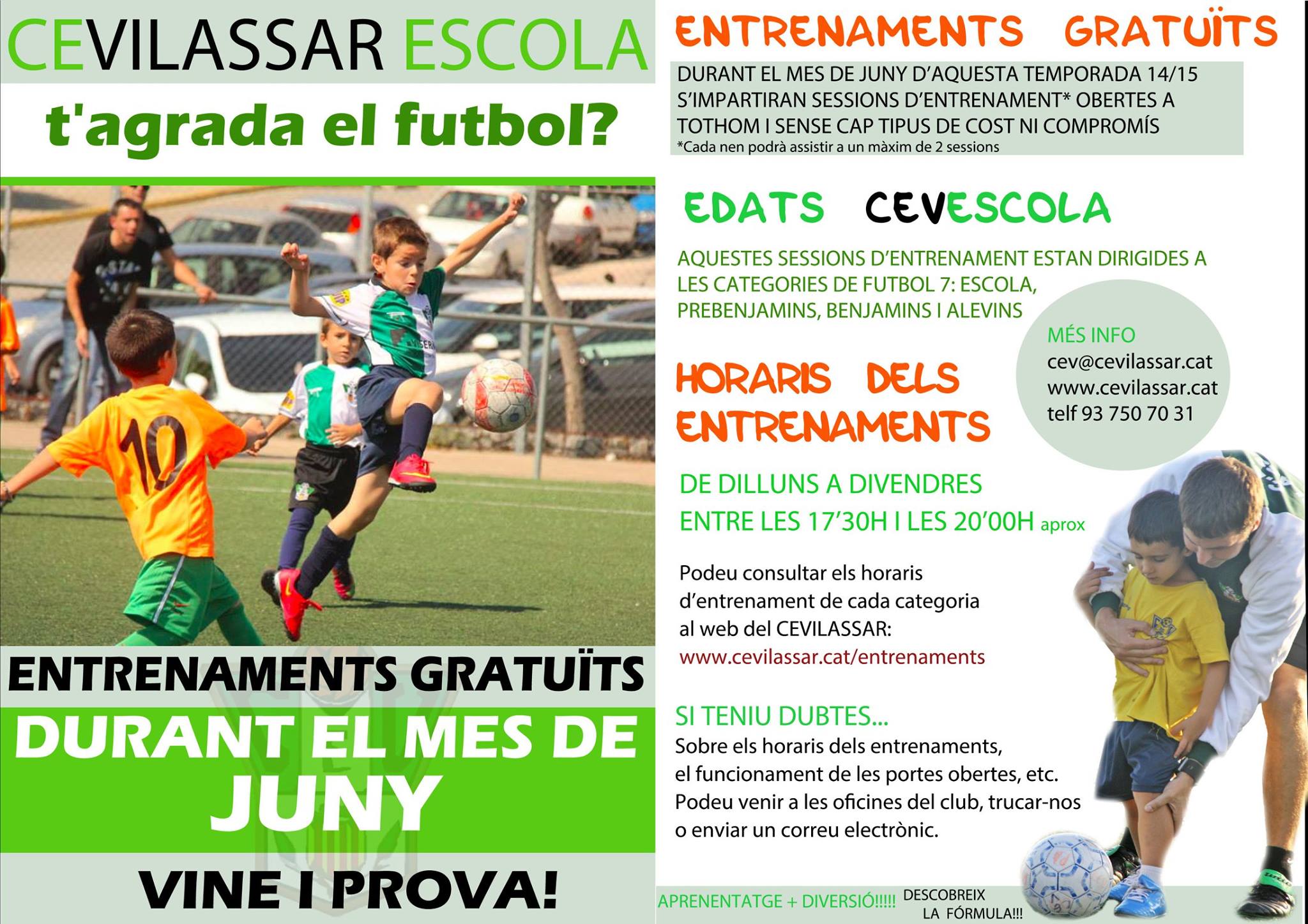 CE Vilassar entrenaments oberts