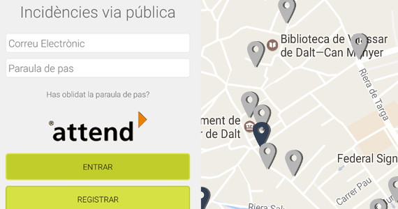 Comunicació d'incidències a l'espai públic